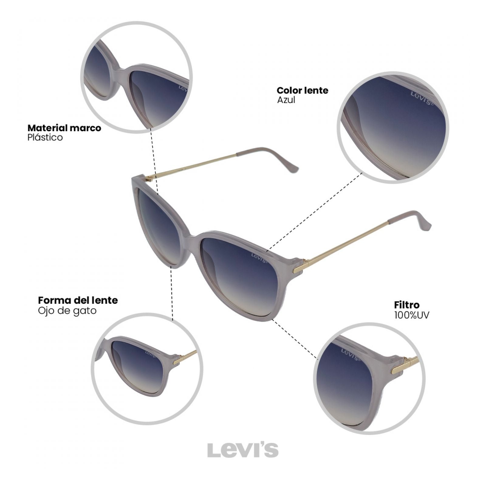 LENTES DE SOL LEVIS X13129 OUTLOOK - 4
