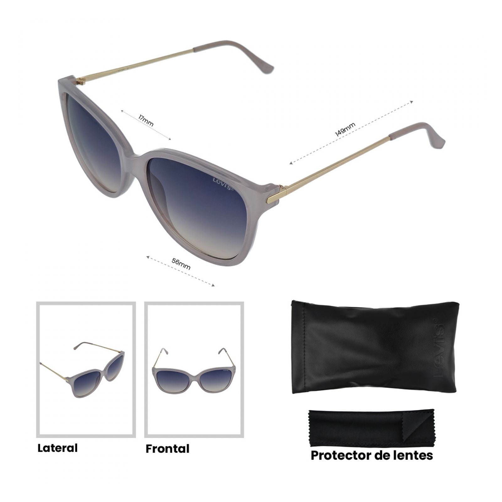 LENTES DE SOL LEVIS X13129 OUTLOOK - 5