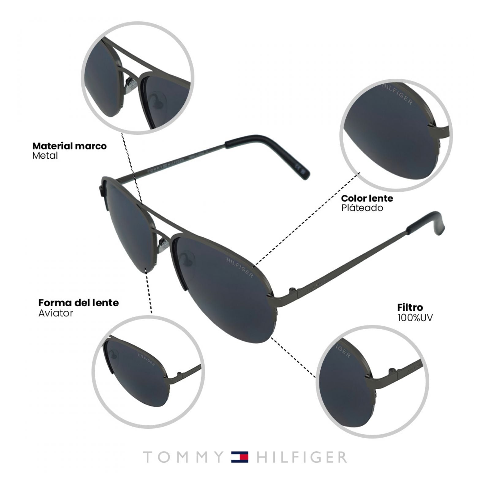 LENTES DE SOL TOMMY HILFIGER X62049 OUTLOOK - 4