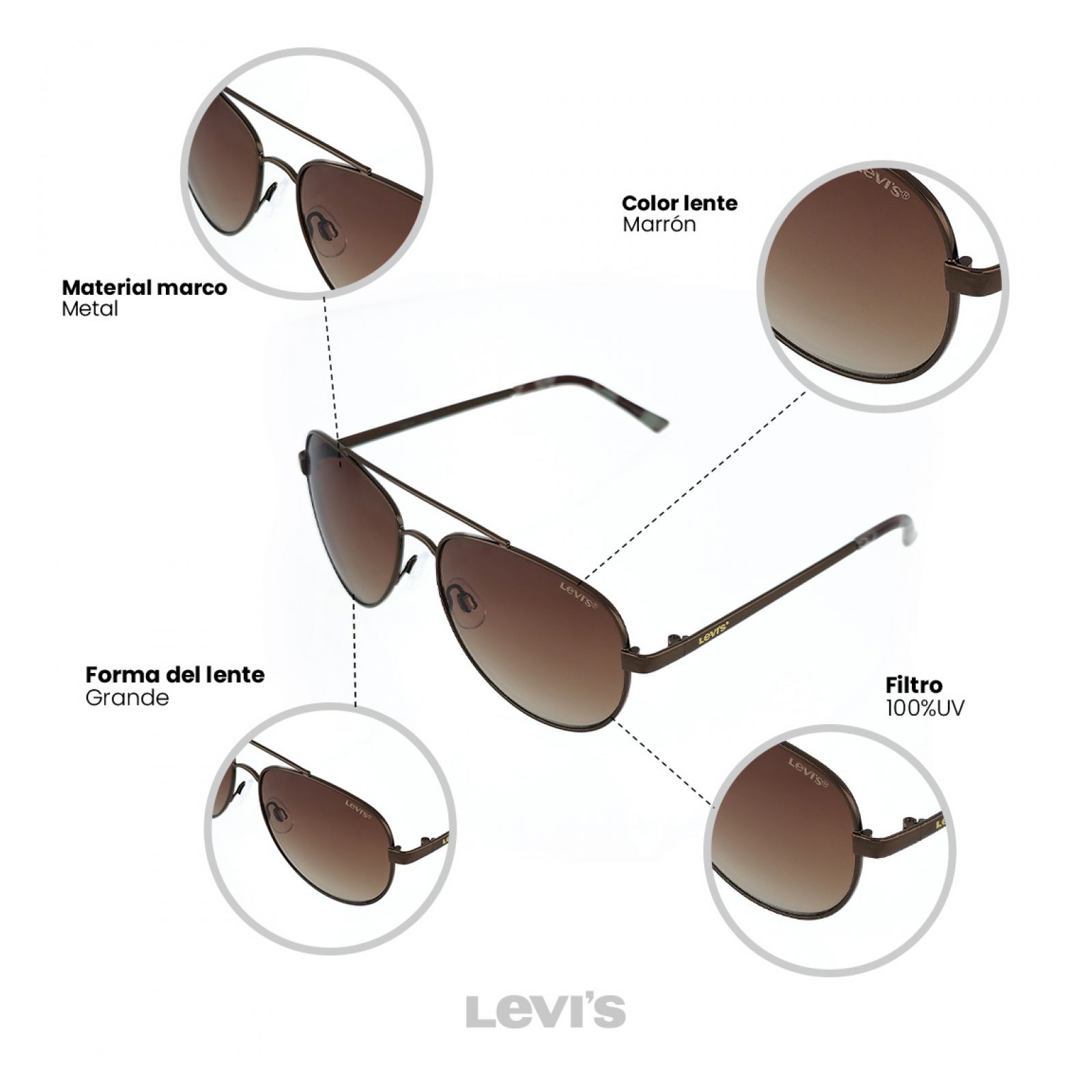 LENTES DE SOL LEVIS X13048 OUTLOOK - 5