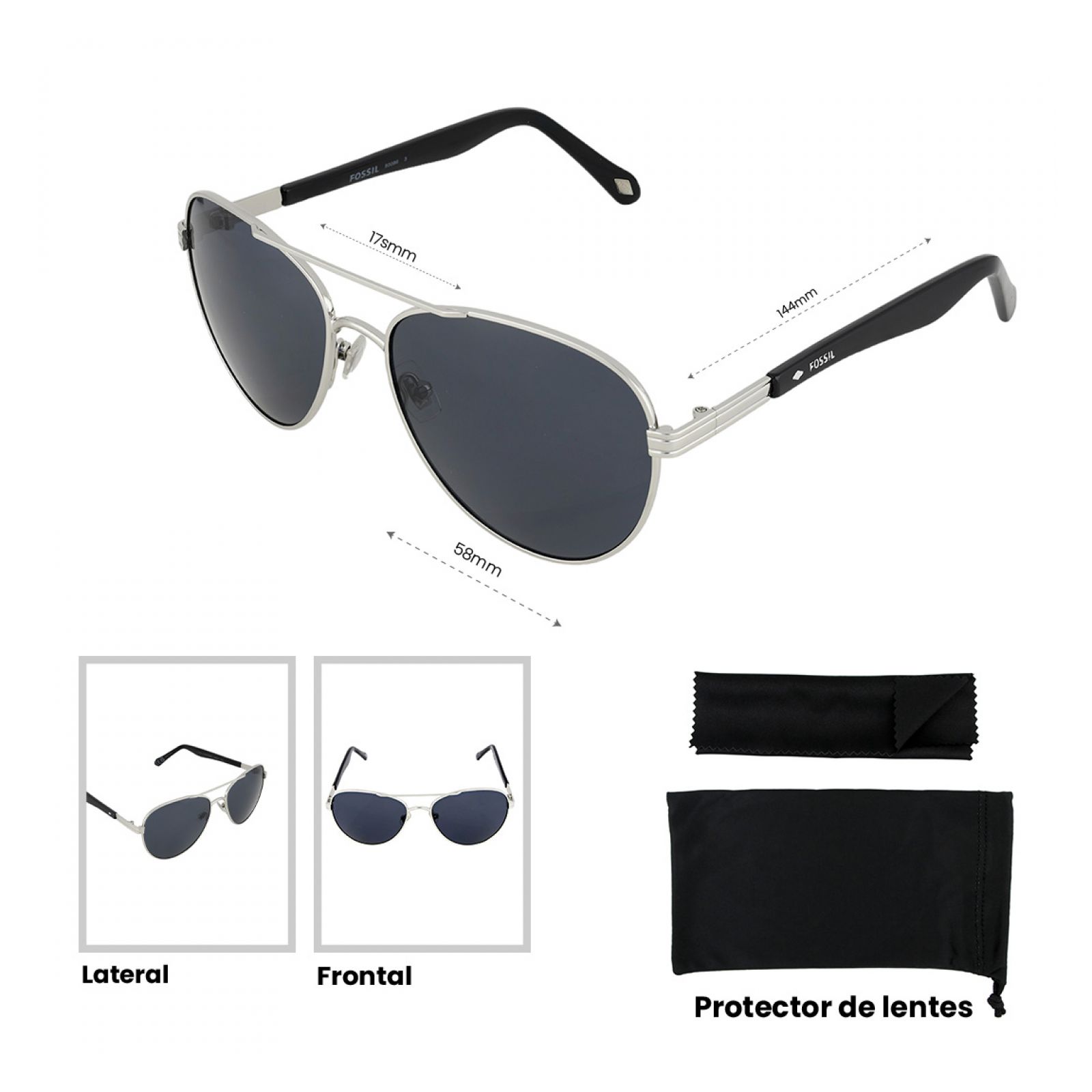 LENTES DE SOL FOSSIL X80086 OUTLOOK - 4