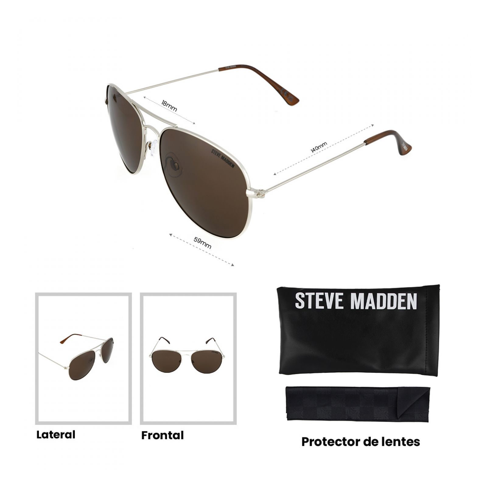 LENTES DE SOL STEVE MADDEN X17121 OUTLOOK - 5