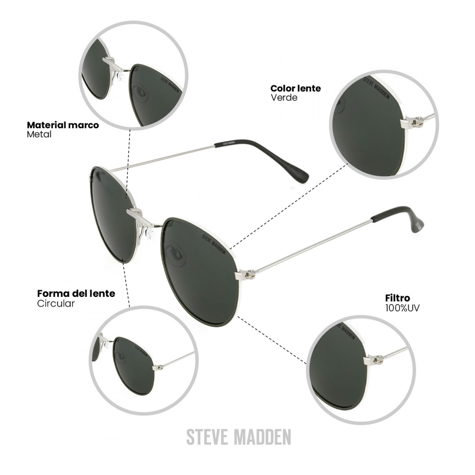 LENTES DE SOL STEVE MADDEN X17137 OUTLOOK - 4