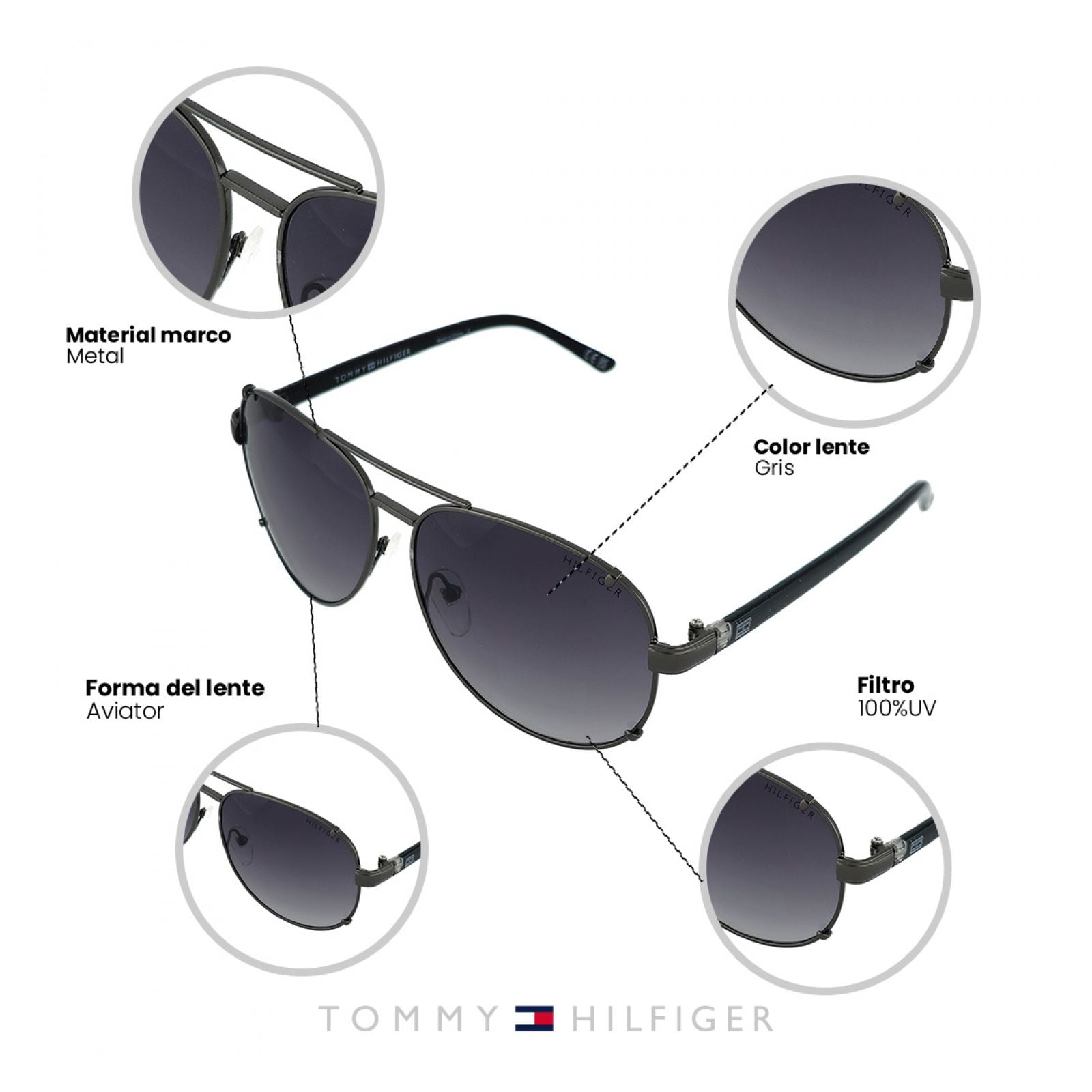 LENTES DE SOL TOMMY HILFIGER 66397131 OUTLOOK - 4