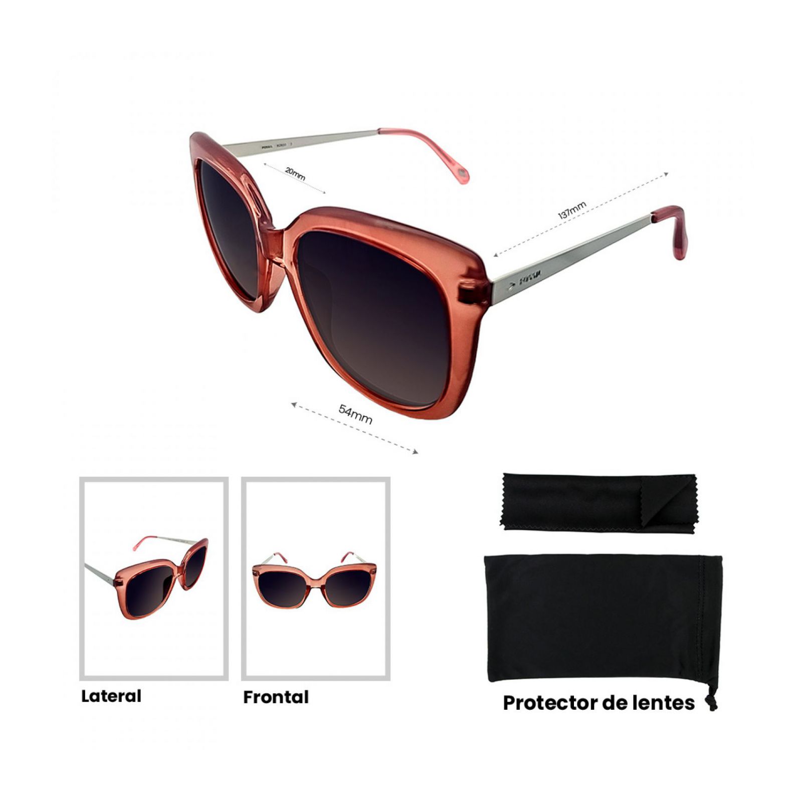 LENTES DE SOL FOSSIL X82635 - 4