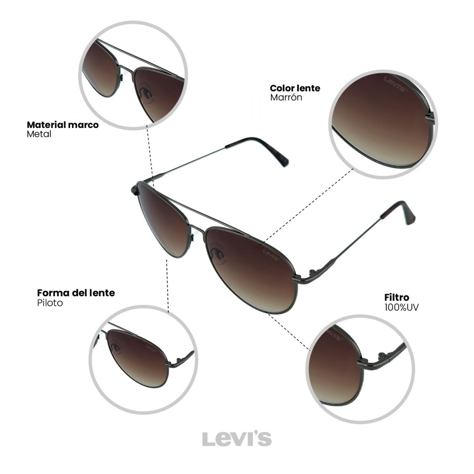 LENTES DE SOL  LEVIS X13176 - 3