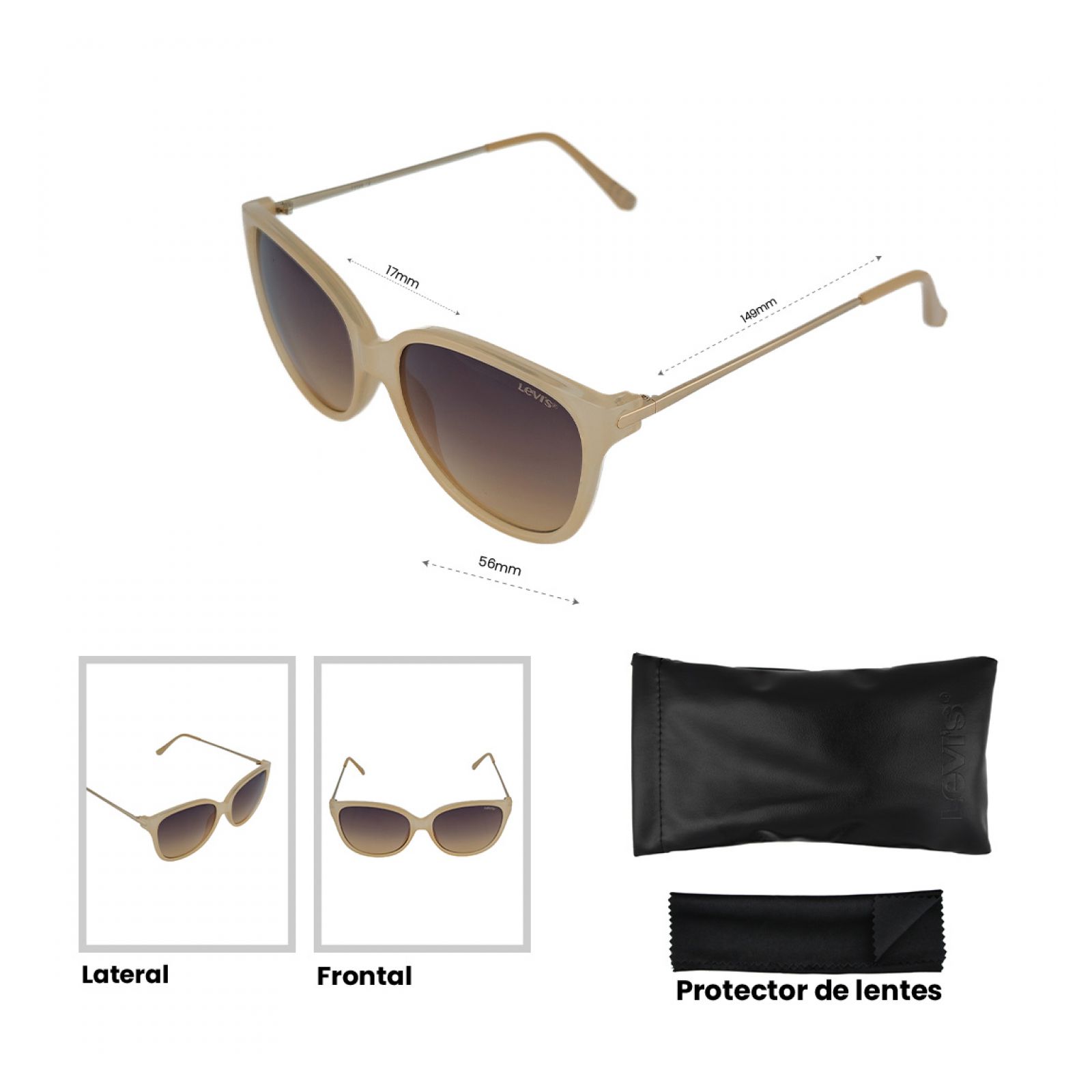 LENTES DE SOL  LEVIS X13128 - 4