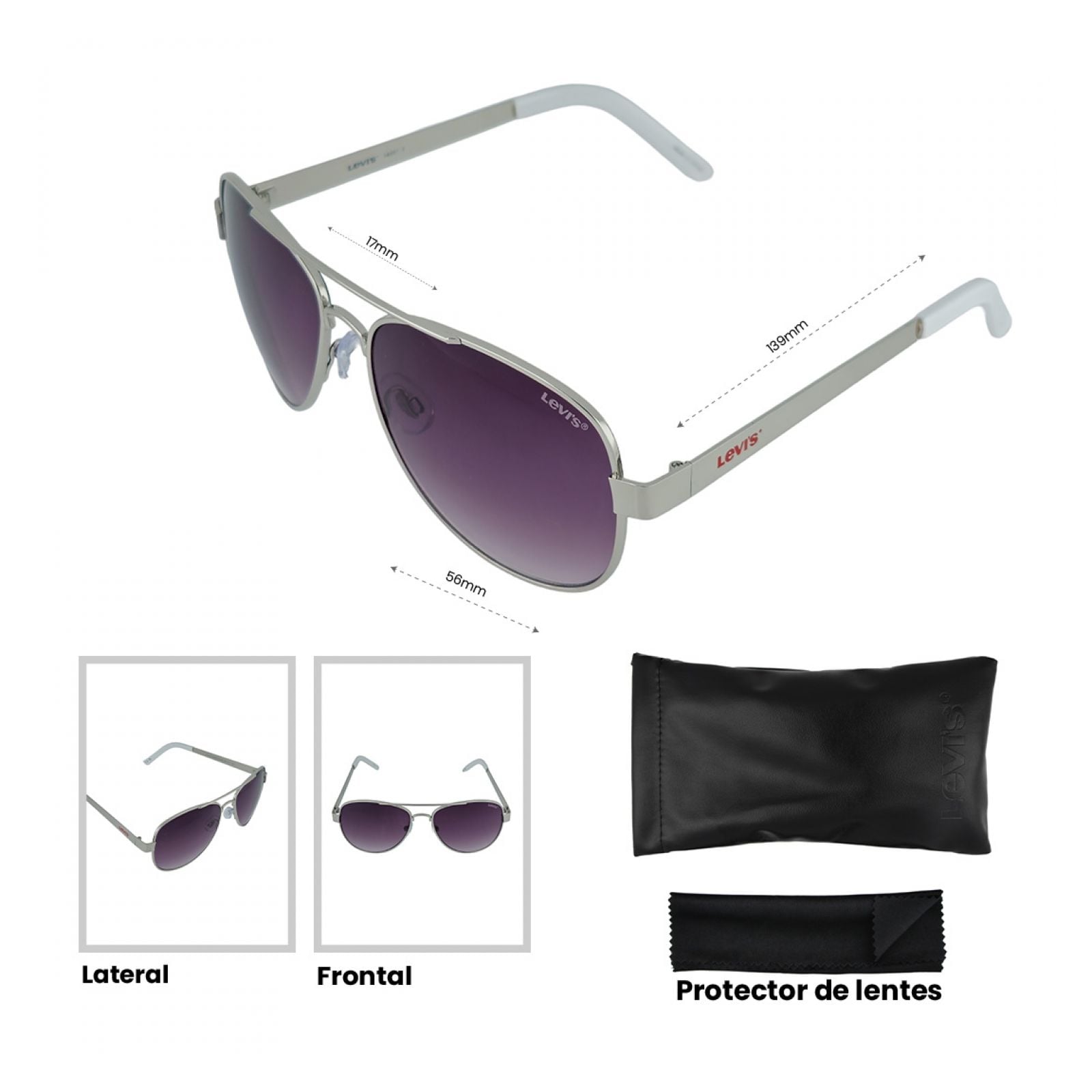 LENTES DE SOL  LEVIS X14057 - 2