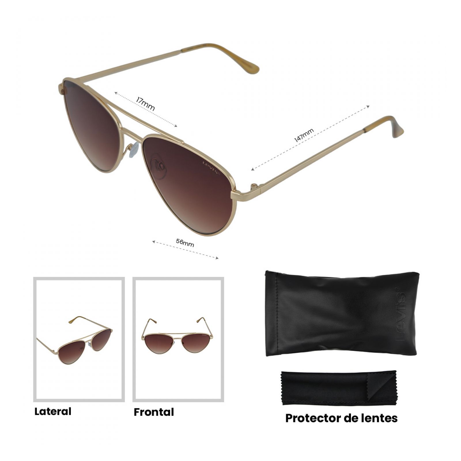 LENTES DE SOL LEVIS X13025 - 4