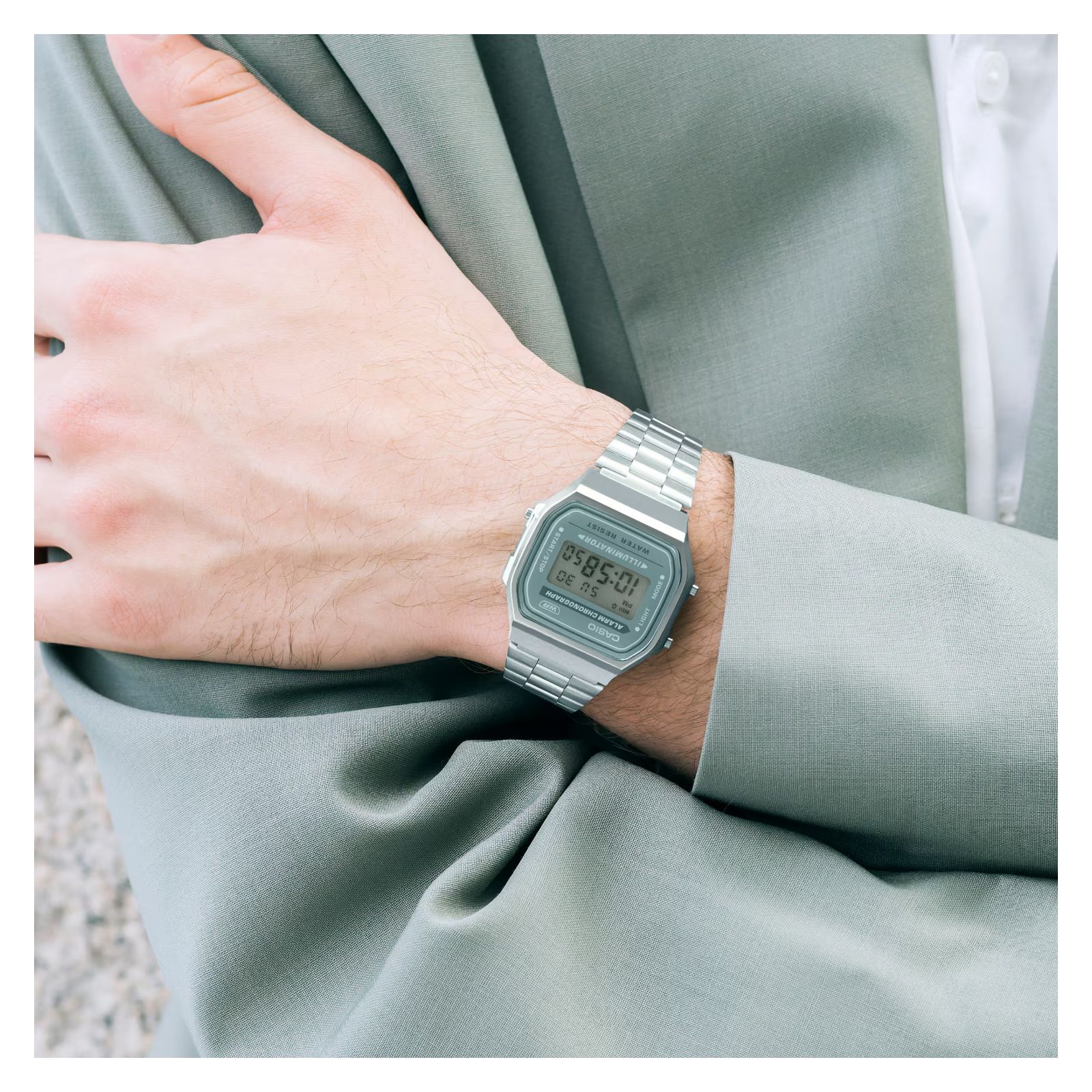 RELOJ CASIO A168WA-3AYDF UNISEX QUARTZ - 5