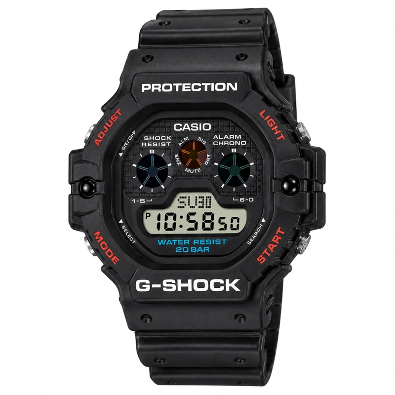 RELOJ CASIO DW-5900U-1DR QUARTZ - 1