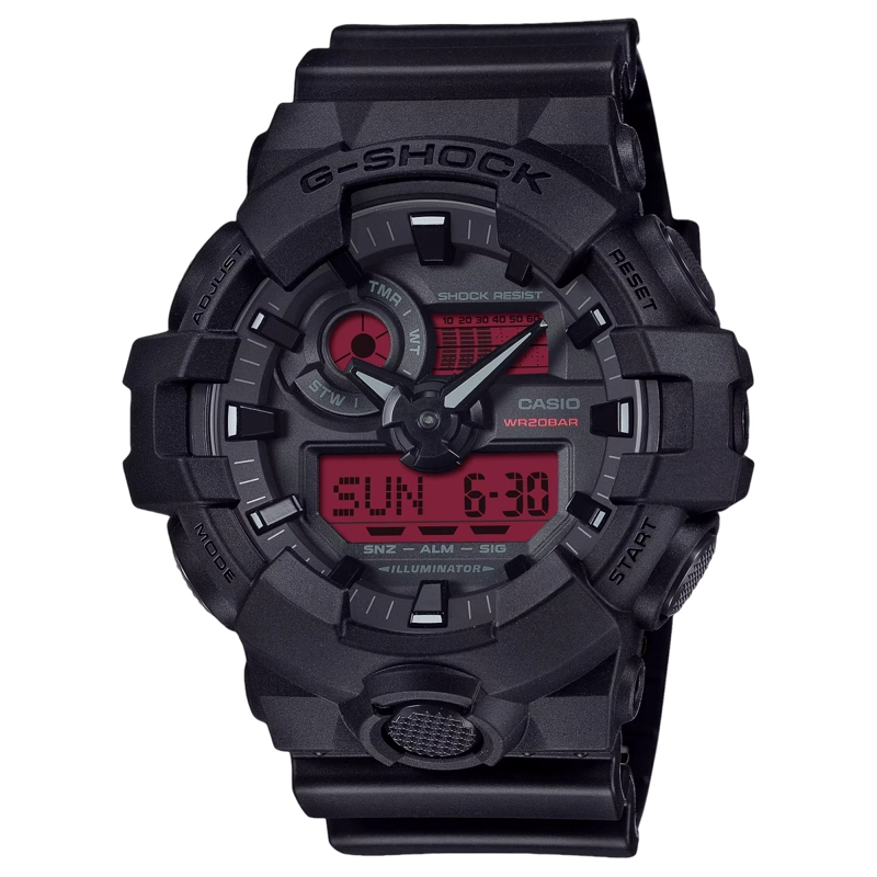 RELOJ CASIO GA-700BBR-1ADR QUARTZ - 1
