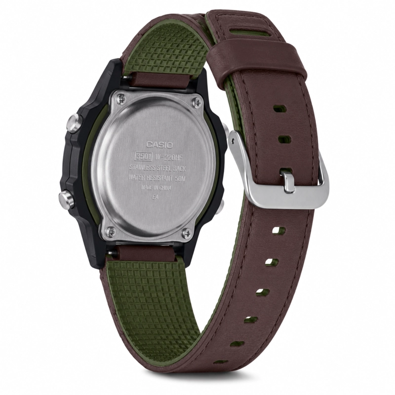 RELOJ CASIO W-220HF-3AVDF HOMBRE QUARTZ - 4