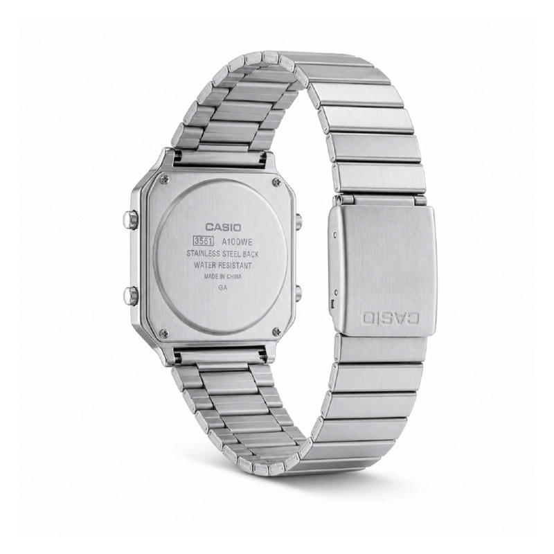 RELOJ CASIO A100WE-7BDF HOMBRE QUARTZ - 4