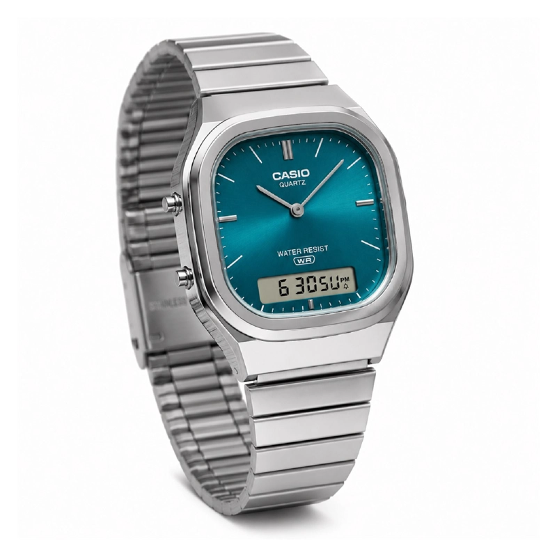 RELOJ CASIO AQ-240E-3A UNISEX QUARTZ - 2