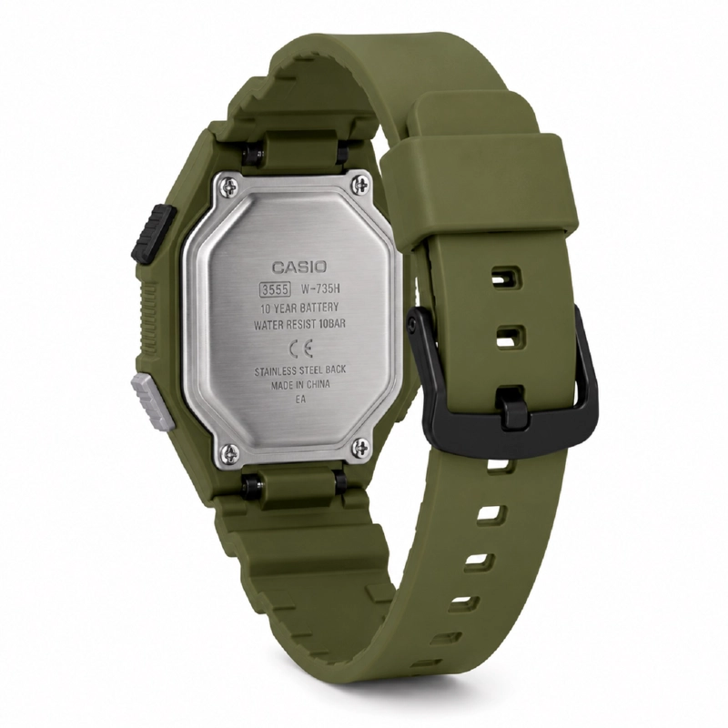 RELOJ CASIO W-738H-3AVDF HOMBRE QUARTZ - 4