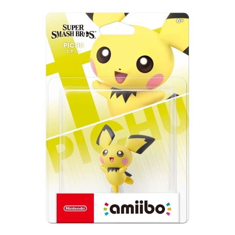 FIGURA NINTENDO AMIIBO PICHU - SUPER SMASH BROS - 1