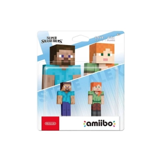 NINTENDO FIGURA AMIIBO NINTENDO STEVE ALEX SUPER SMASH BROS SNIPER