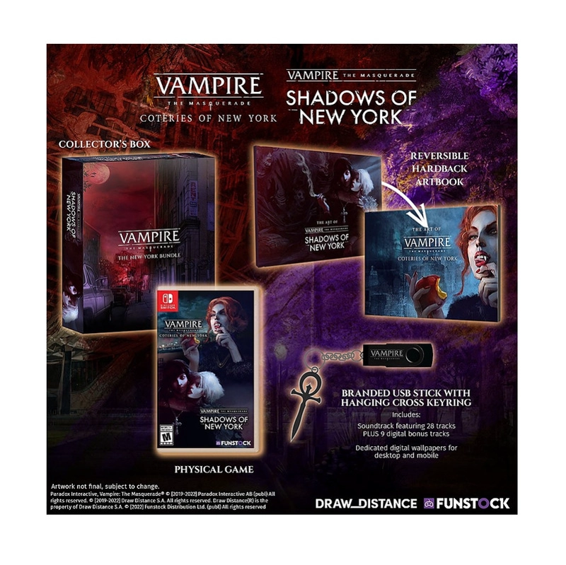 NINTENDO JUEGO NINTENDO SWITCH VAMPIRE THE MASQUERADE COTERIES & SHADOW OF NY C.E. NSW