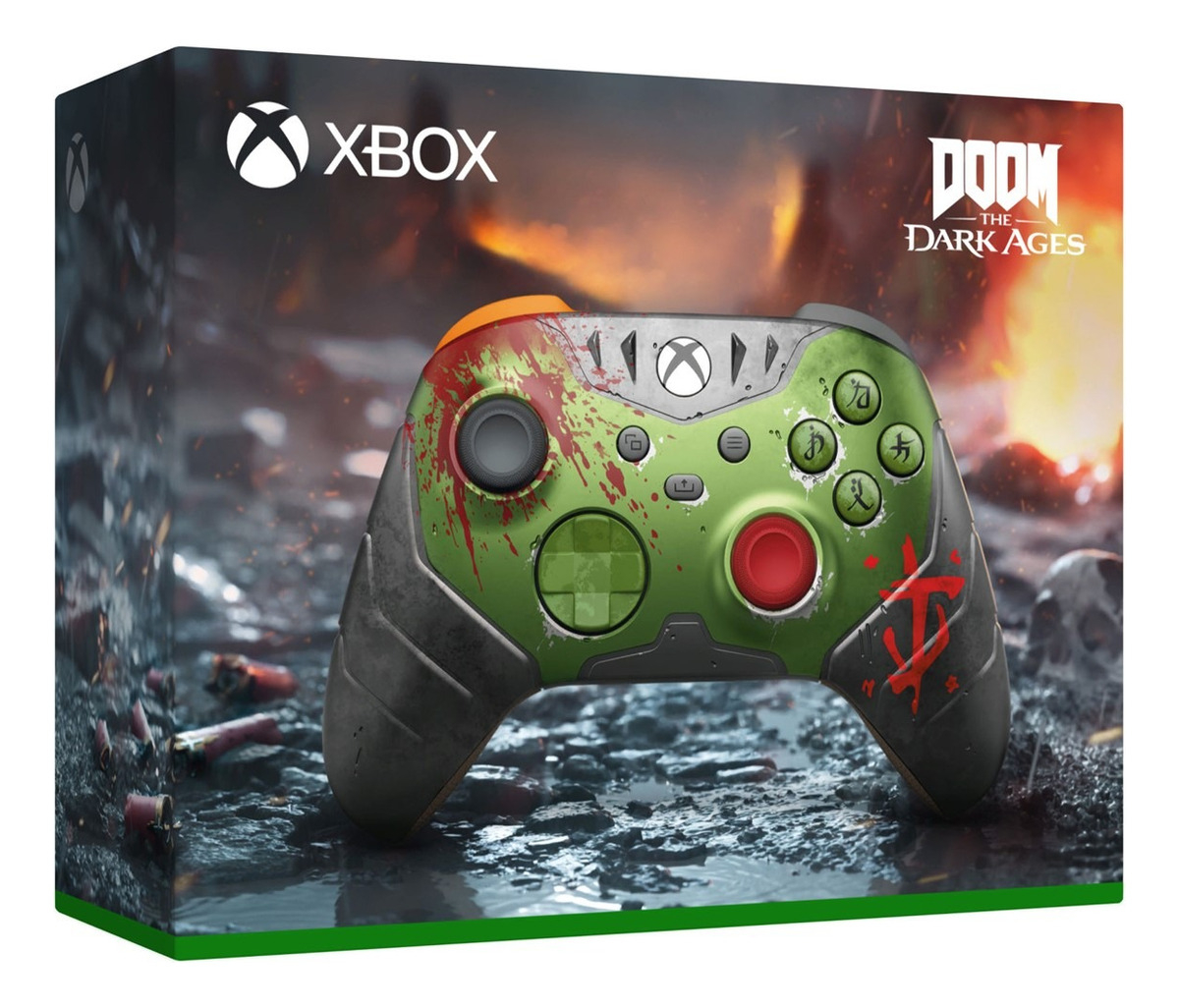 XBOX WIRELESS CONTROLLER DOOM: THE DARK AGES LE COLOR VERDE - 1