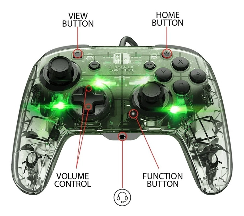 CONTROL NINTENDO SW AFTERGLOW DELUXE+AUDIO WIRED CONTROLLER - 3