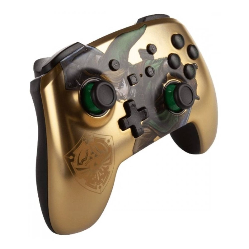 CONTROL PARA SWITCH - ZELDA LINK GOLD - INALAMBRICO - SNIPER - 2