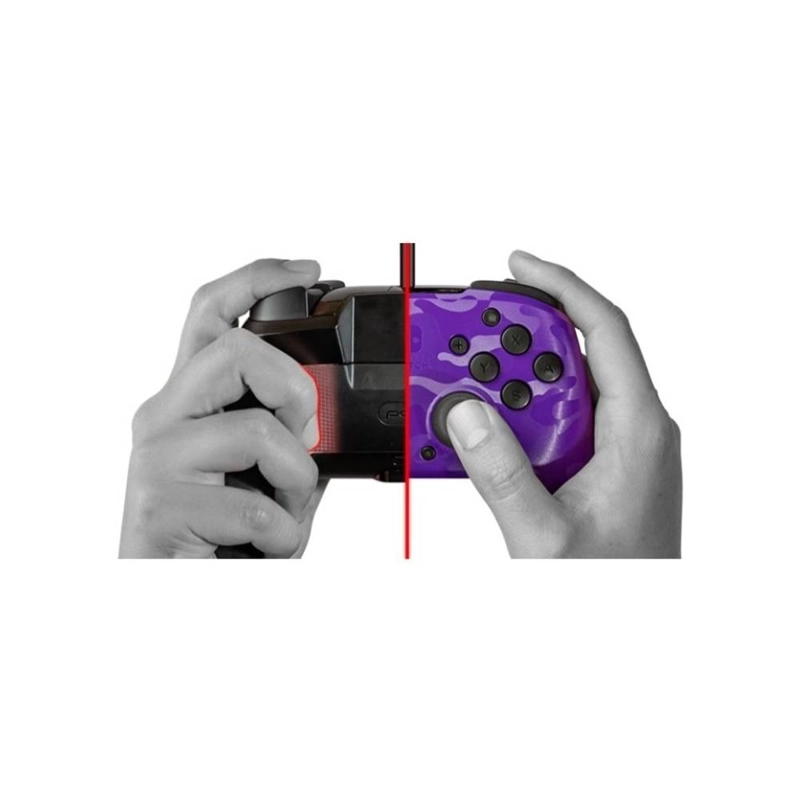 CONTROL NINTENDO SWITCH FACEOFF DELUXE + AUDIO WIRED- PURPLE - 3