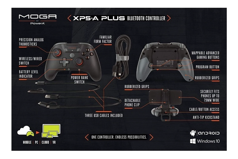 CONTROL POWERA MOGA XP5-A PLUS - ANDROID/WIN10 - SNIPER - 4