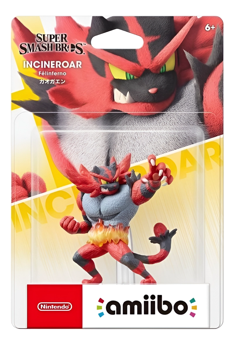 FIGURA AMIIBO INCINEROAR - PRODUCTO FISICO- SNIPER - 1