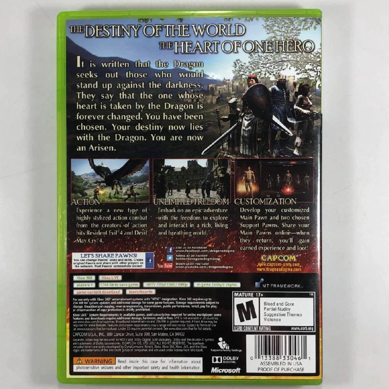 DRAGON'S DOGMA - XBOX 360 - 2