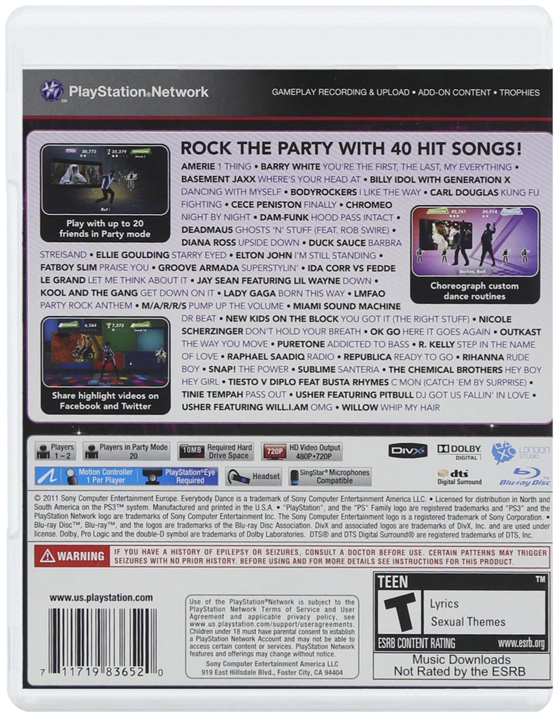 EVERYBODY DANCE - PLAYSTATION 3 - 5