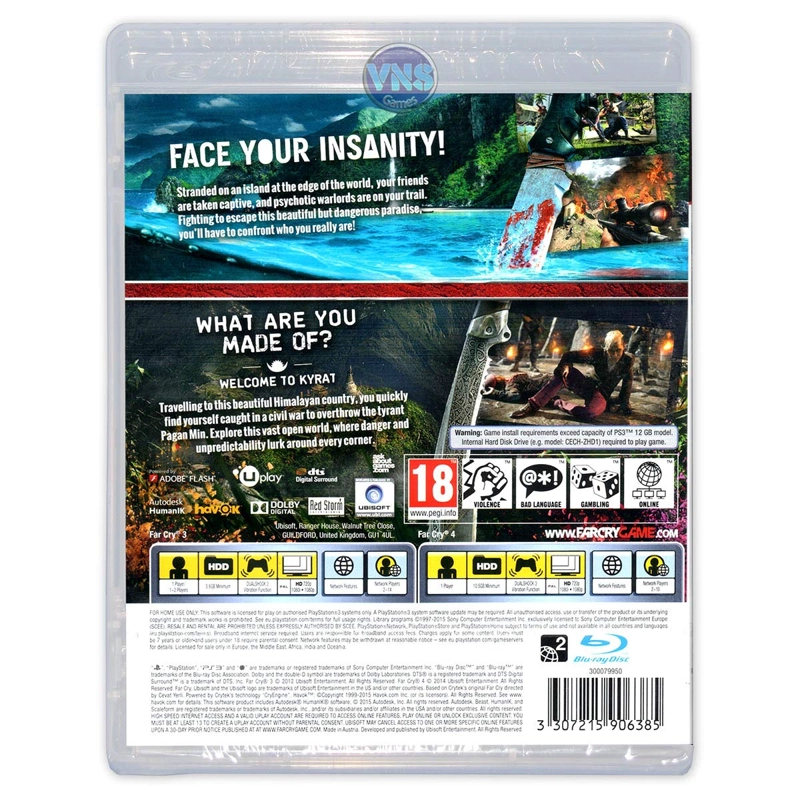 FAR CRY 3 + FAR CRY 4 PS3 - 5