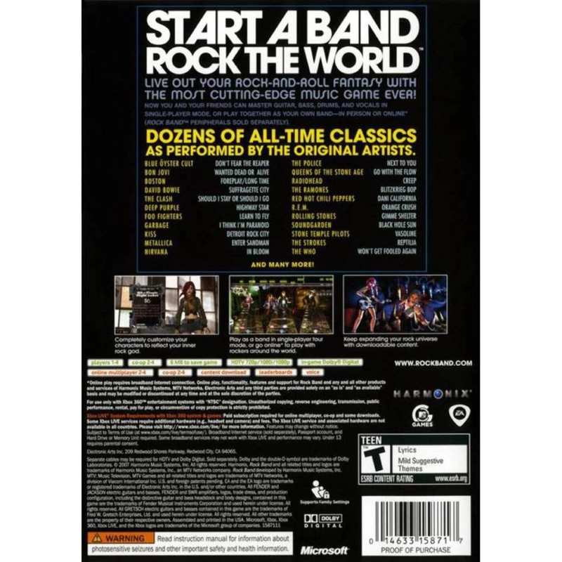 ROCK BAND - XBOX 360 - 2