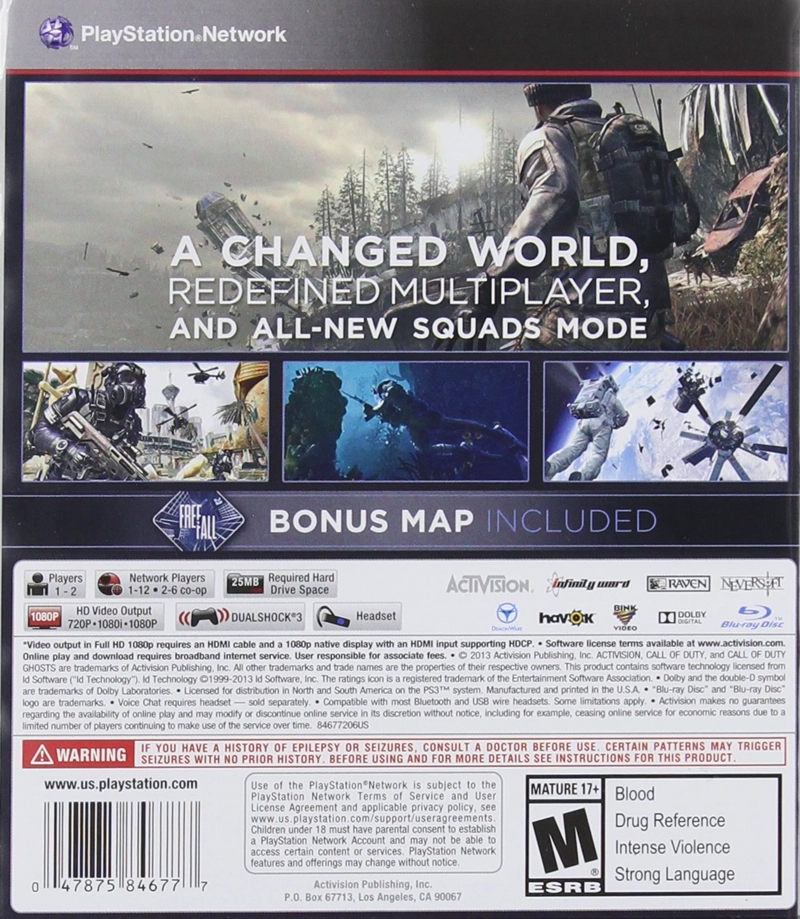 CALL OF DUTY: GHOSTS - PLAYSTATION 3 - 3