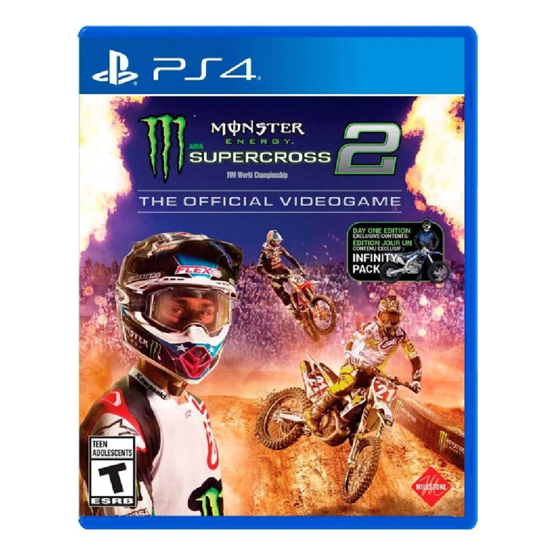 MONSTER ENERGY SUPERCROSS 2 - PS4 FISICO - SNIPER - 1