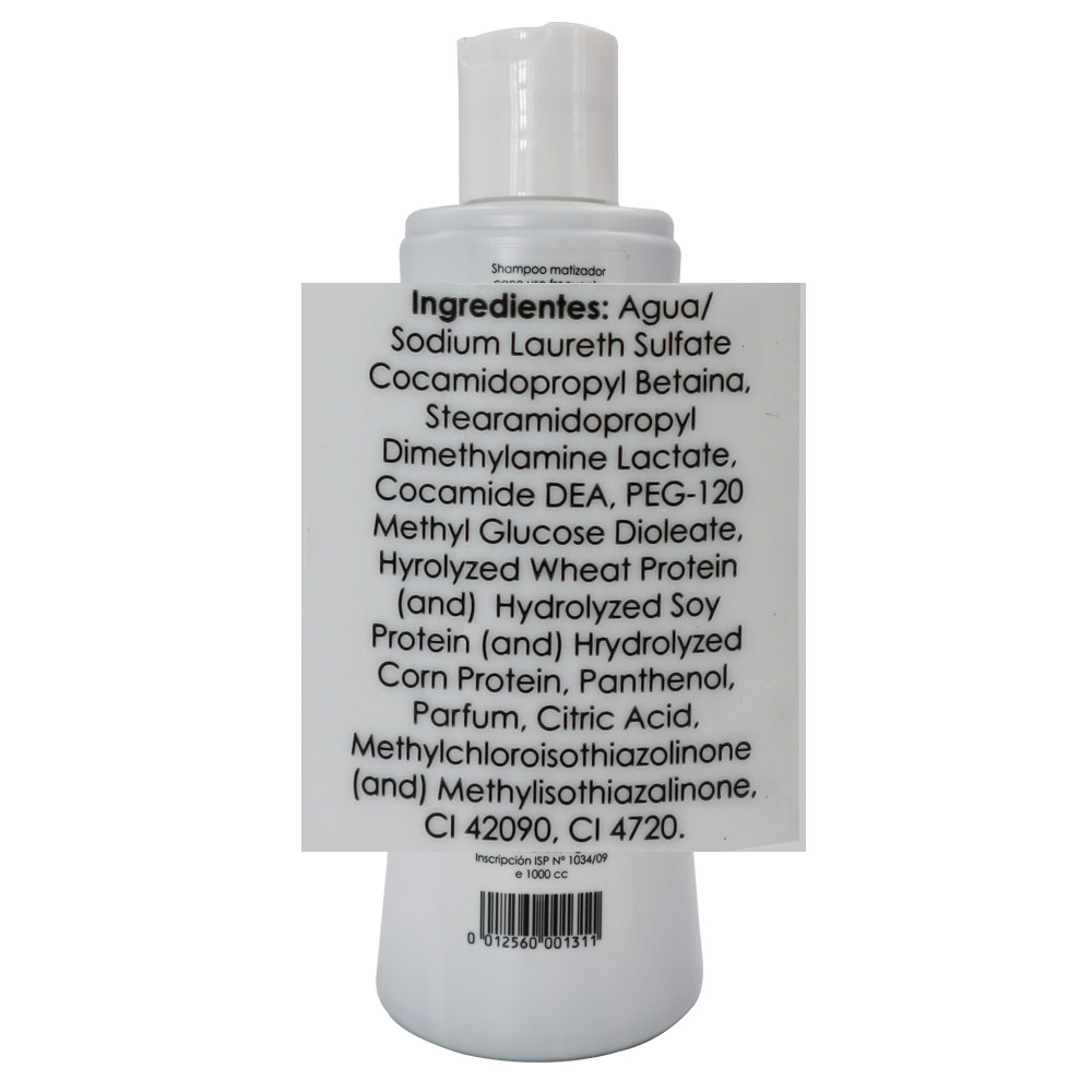 SHAMPOO MATIZADOR ORUS, ELIMINA MECHAS AMARILLA Y NARANJAS - 2