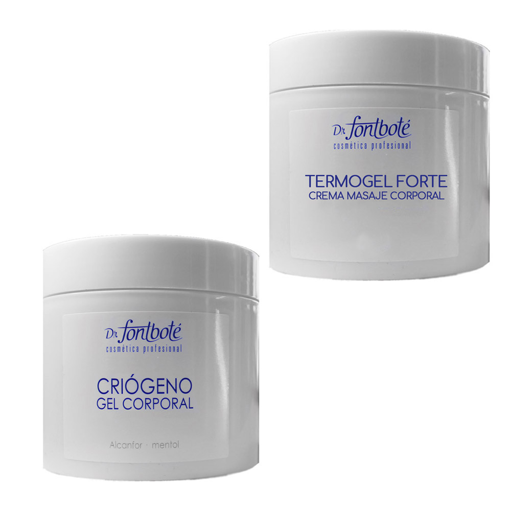 PACK REDUCTIVO TERMOGEL FORTE 500G + GEL CRIÓGENO 500G DR.FONTBOTÉ - 1