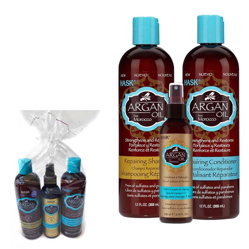 SHAMPOO Y ACONDICIONADOR + PROTECTOR TÉRMICO 5 EN 1 HASK - 1
