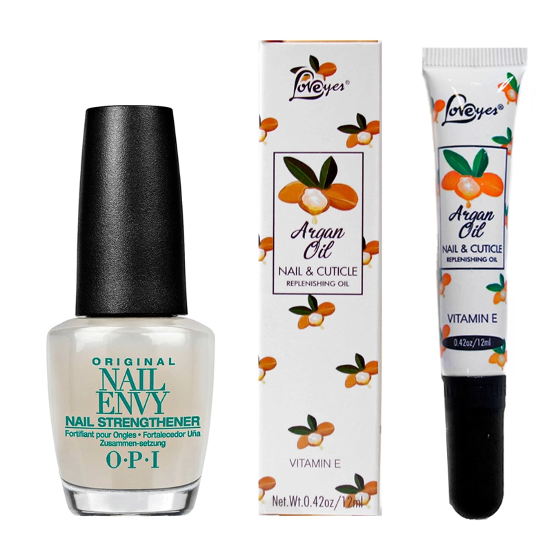 FORTALECEDOR DE UÑAS CON CALCIO NAIL ENVY DE OPI + ACEITE - 1
