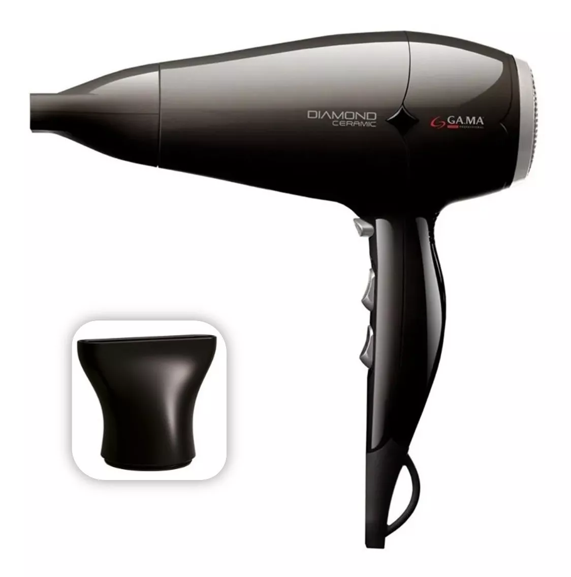 GAMA SECADOR DE CABELLO GAMA 2300 W DIAMOND ST BK 220 ION COLOR NEGRO