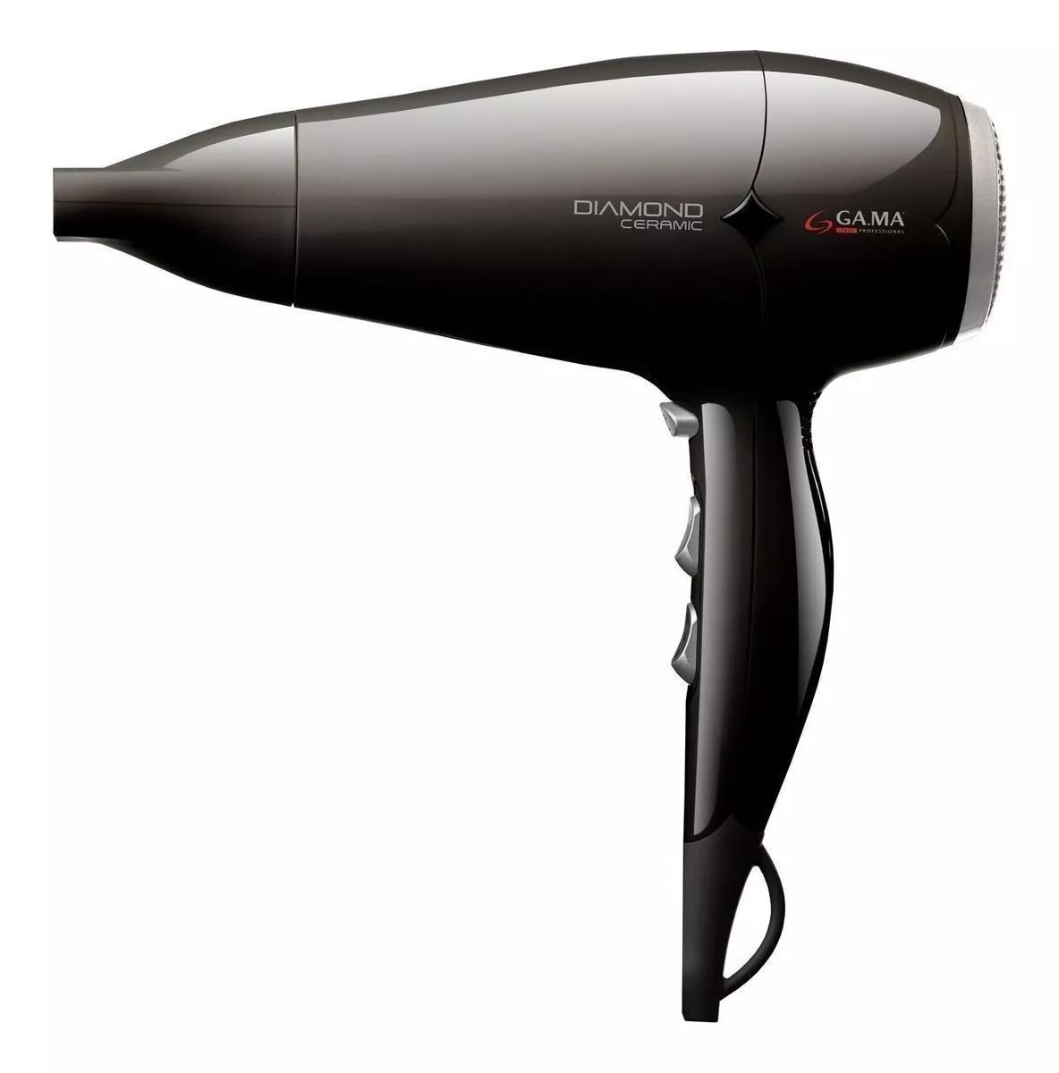 SECADOR DE CABELLO GAMA 2300 W DIAMOND ST BK 220 ION COLOR NEGRO - 5