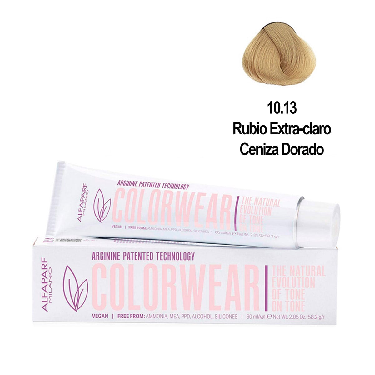 TINTURA ALFAPARF VEGANA COLORWEAR N°10.13 100% COBERTURA - 1