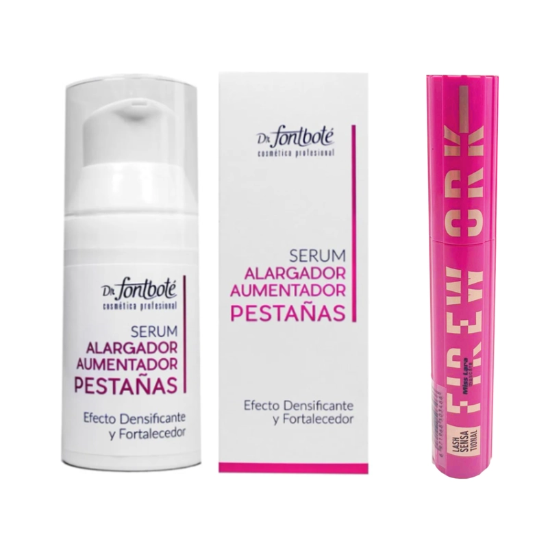 SERUM ALARGADOR Y VOLUMEN PESTAÑAS FONTBOTÉ + MÁSCARA | NEGRO | NATURAL - 1