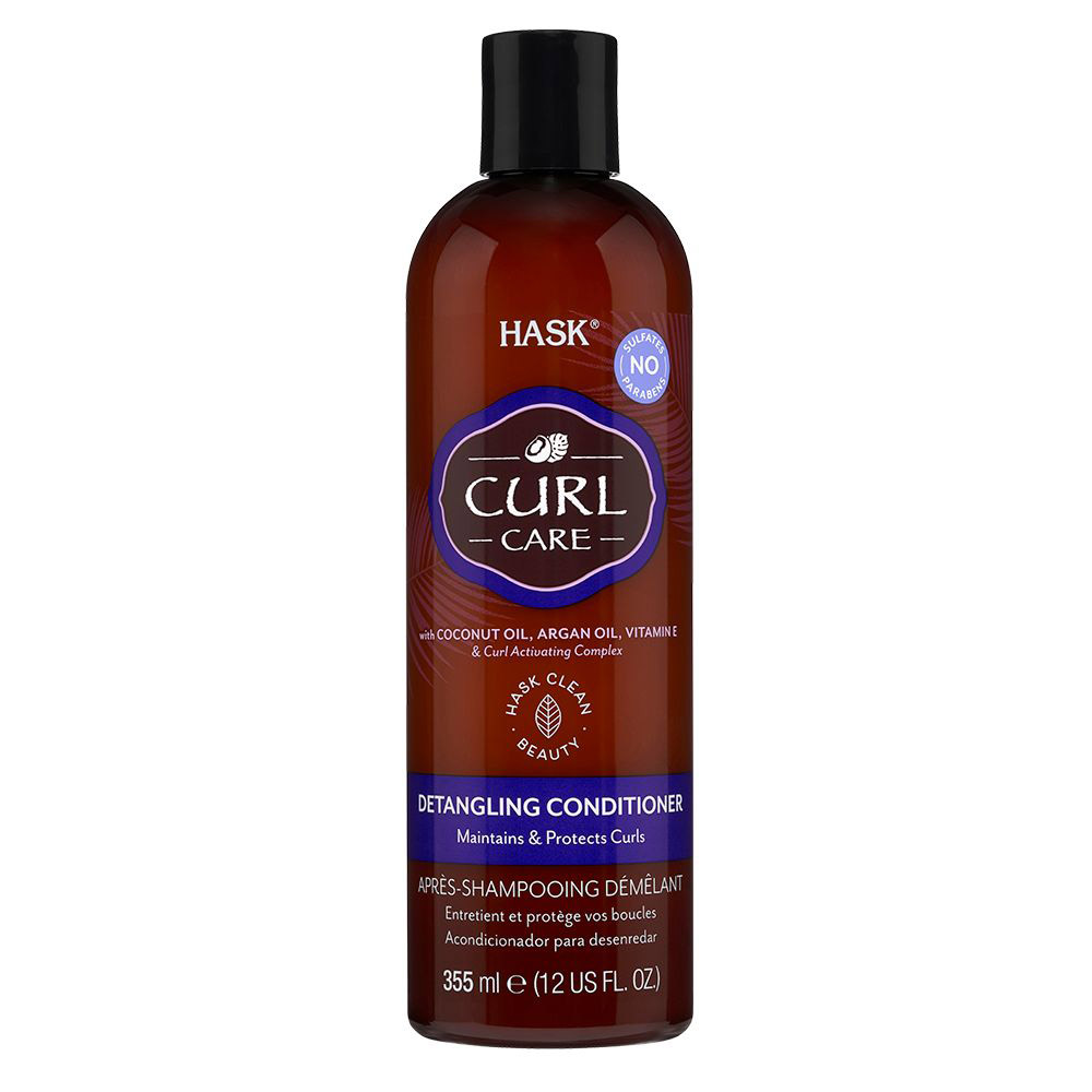 ACONDICIONADOR HASK PELO CRESPO COCO MIEL ANTI FRIZZ - 1