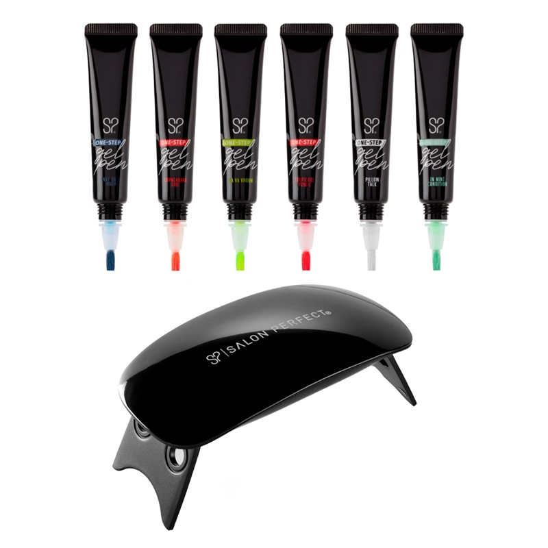 KIT ESMALTADO SALÓN PERFECT PERMANENTE ONE STEP + LÁMPARA LED - 1