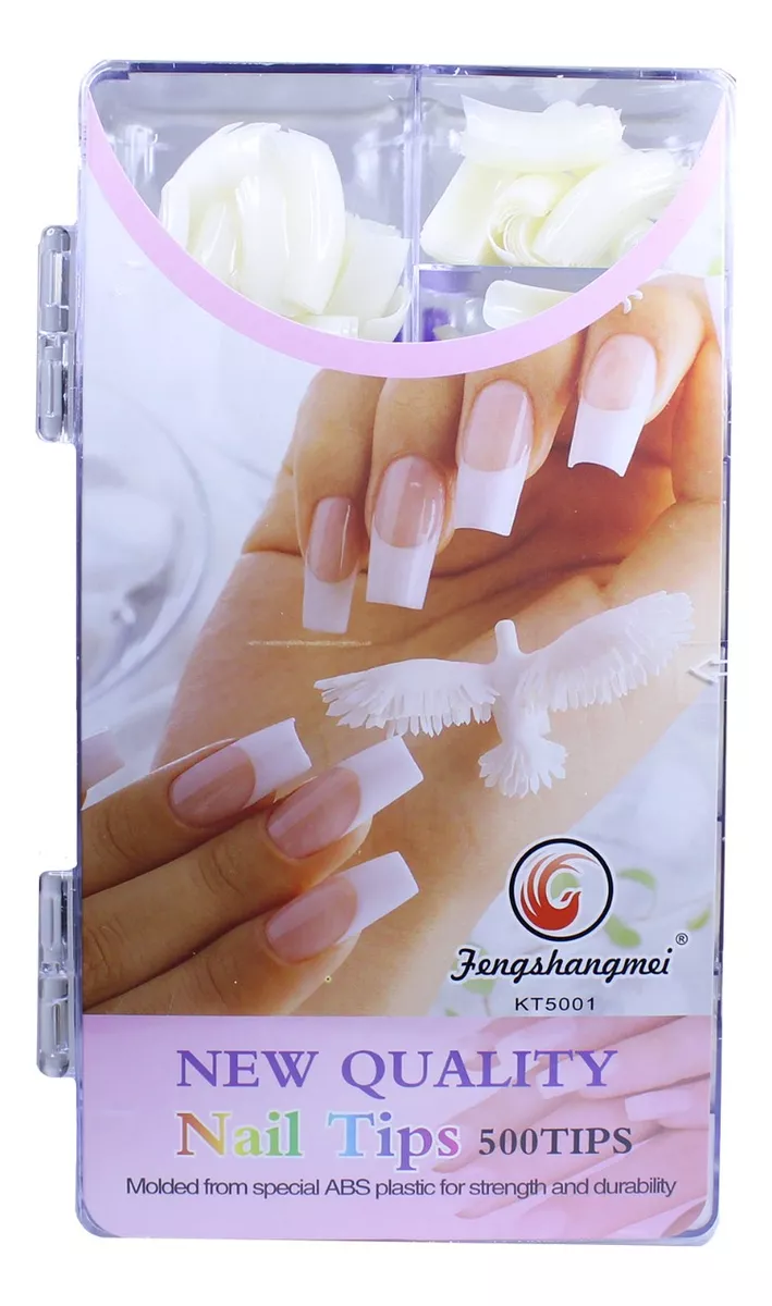 COSMETICAVAL TIPS COSMETICAVAL PARA UÑAS ACRÍLICAS O GEL 500 UNIDADES