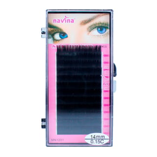 CAJA PESTAÑAS COSMETICAVAL UNA A UNA NAVINA 15C 14 MM - 1