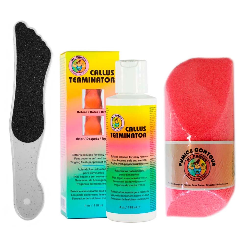 REMOVEDOR DE CALLOS MR. PUMICE + LIMAS POME ANTI-BACTERIAL - 1