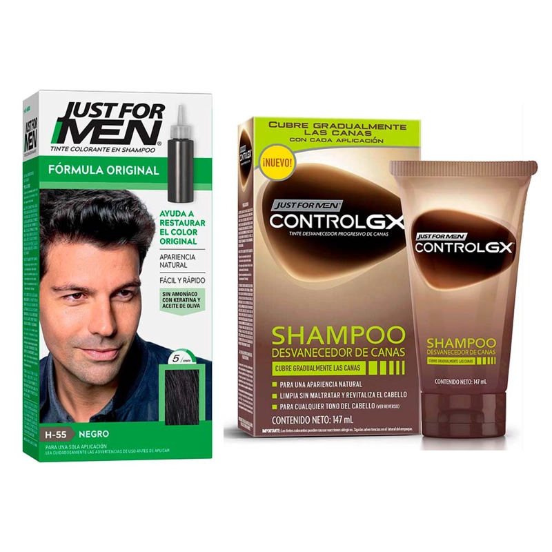 SHAMPOO JUST FOR MEN ACONDICIONADOR NUTRICIÓN KERATINA BRILLO KATIVA CVL - 1