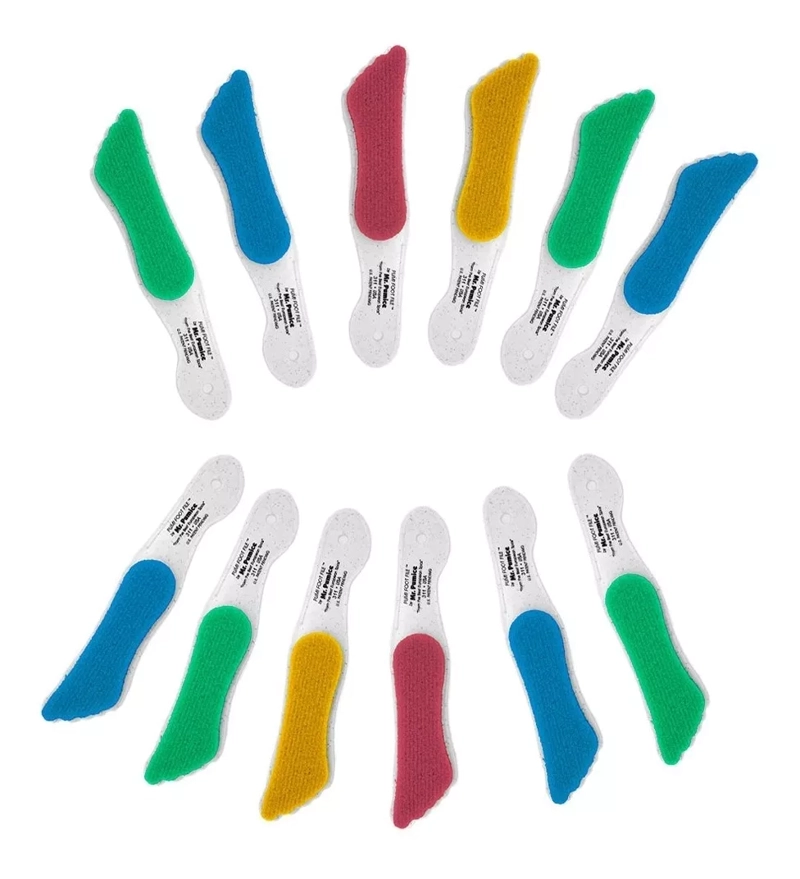 PACK X12 LIMAS COSMETICAVAL ROBANDA PARA PIE LARGAS ANTIBACTERIALES CVL - 1